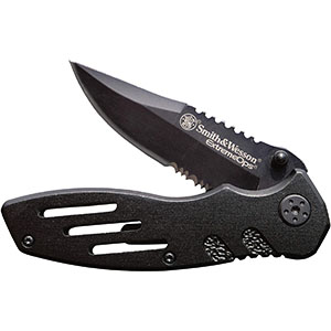 Smith & Wesson Extreme Ops Serrated Clip Point Blade Knife