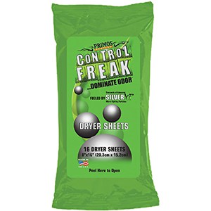 Primos Hunting Scent Eliminating Dryer-Sheet