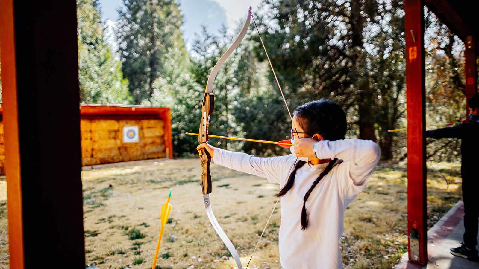 where to practice archery - backyard - select target